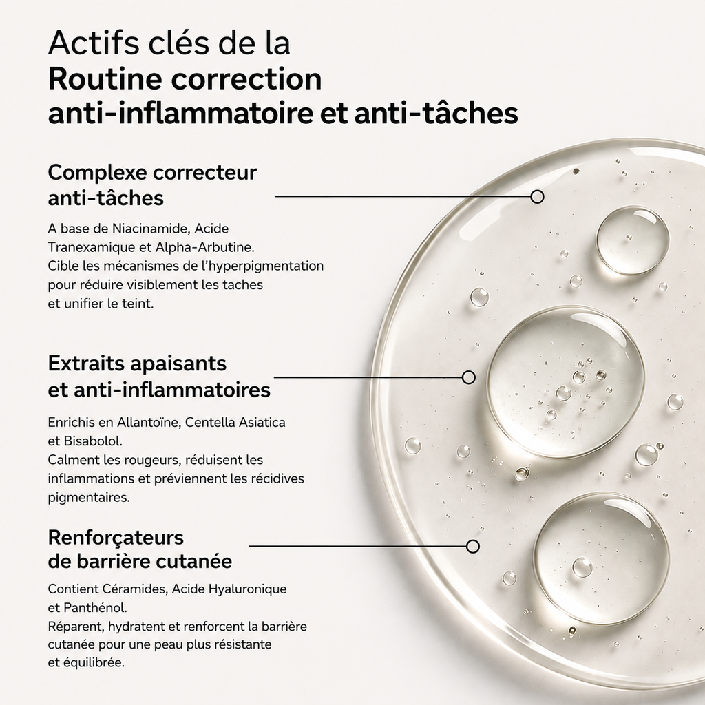 Routine correction anti-inflammatoire et anti-tâches